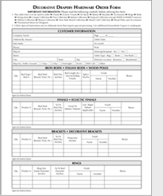 Orion Order Forms